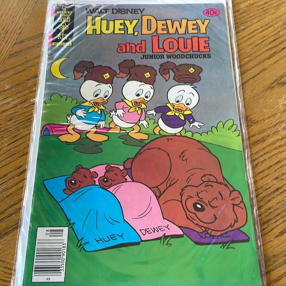 Vintage 1979 Walt Disney Huey, Dewey And Lovie Junior Woodchucks. #58 Comic Book